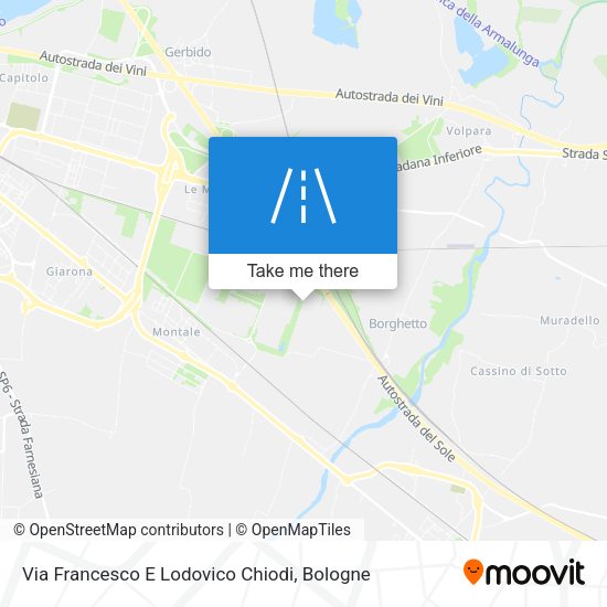 Via Francesco E Lodovico Chiodi map