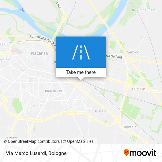 Via Marco Lusardi map