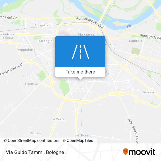 Via Guido Tammi map