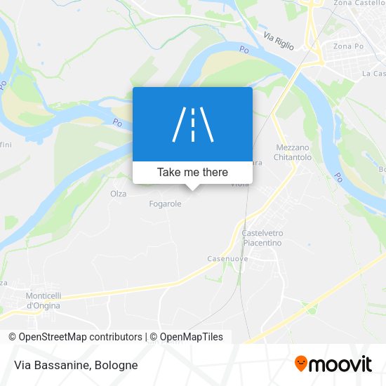 Via Bassanine map