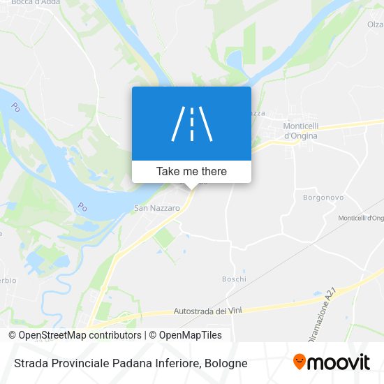 Strada Provinciale Padana Inferiore map
