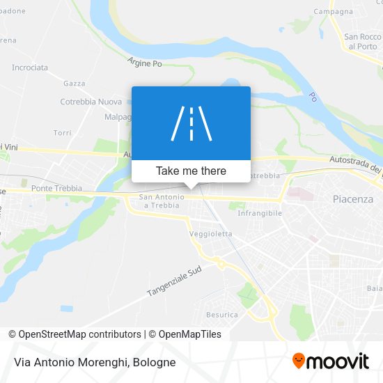 Via Antonio Morenghi map
