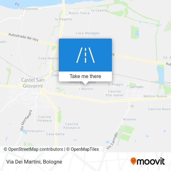 Via Dei Martini map