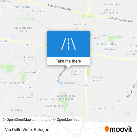 Via Delle Viole map