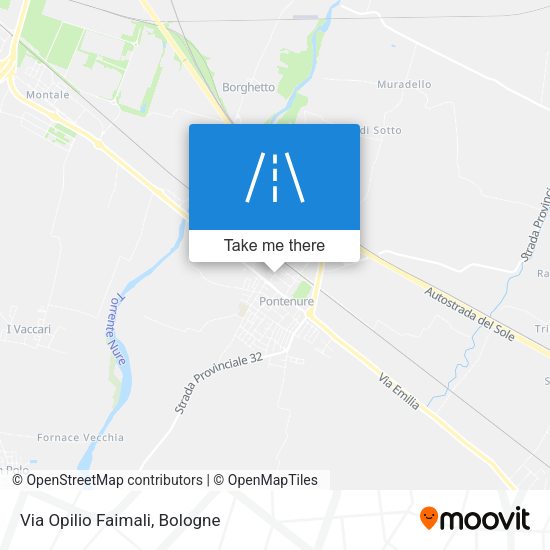 Via Opilio Faimali map