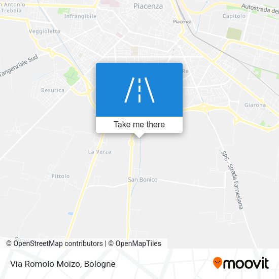 Via Romolo Moizo map