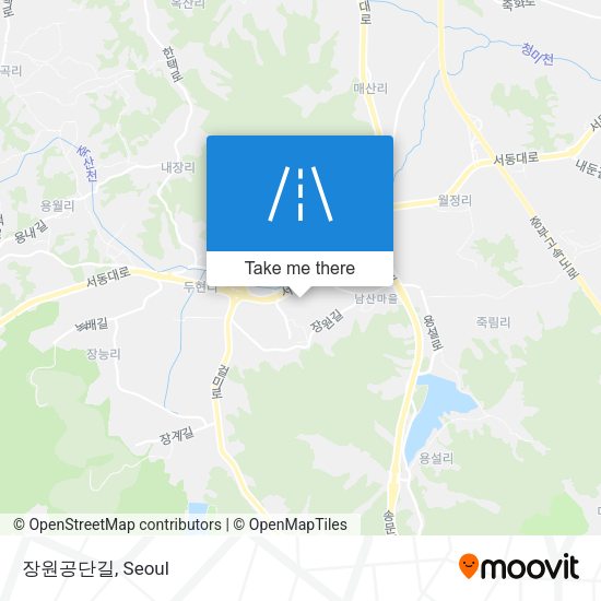 장원공단길 map
