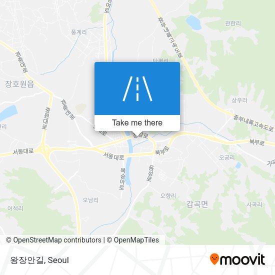 왕장안길 map
