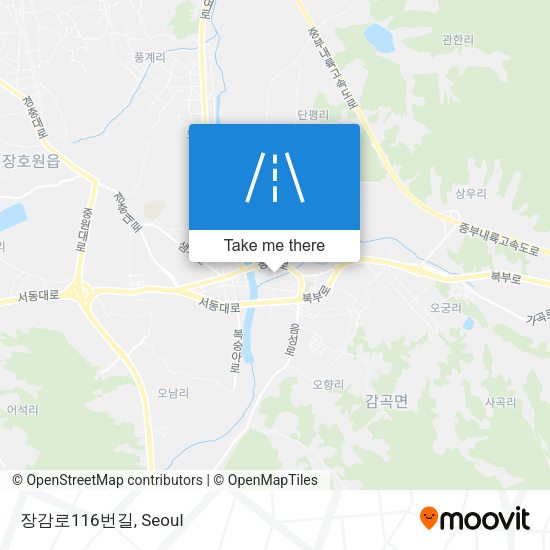 장감로116번길 map