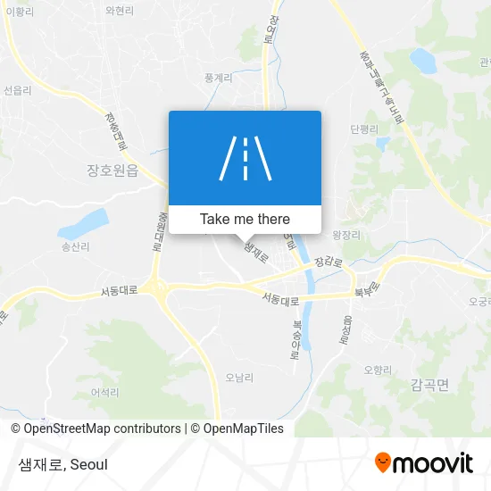 샘재로 map