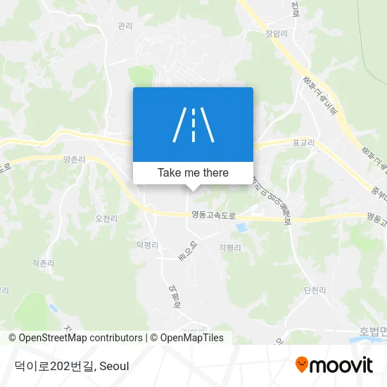 덕이로202번길 map