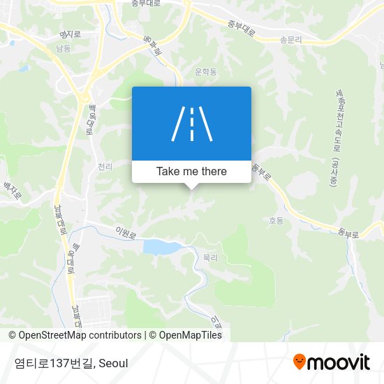 염티로137번길 map