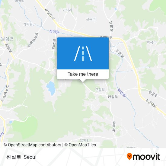 원설로 map