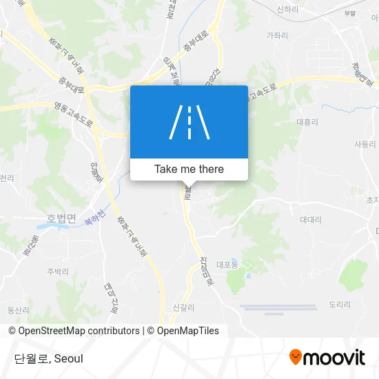 단월로 map