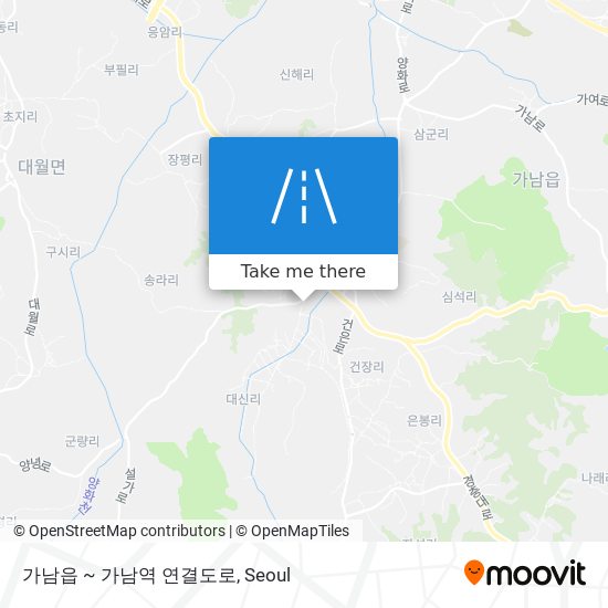 가남읍 ~ 가남역 연결도로 map