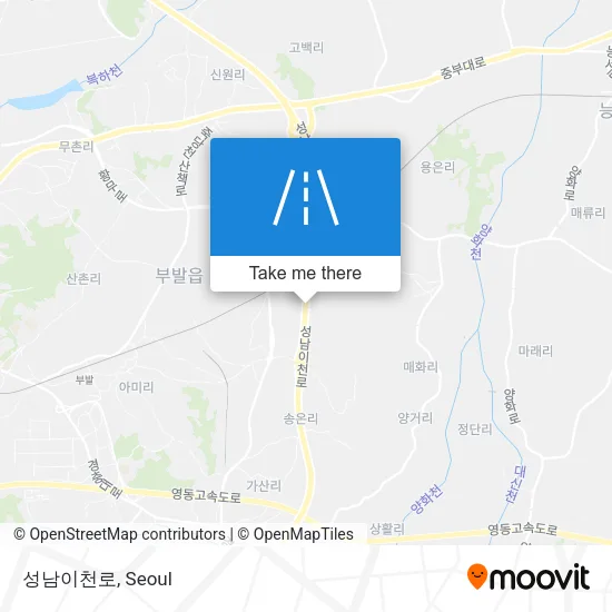 성남이천로 map