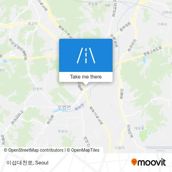 이섭대천로 map