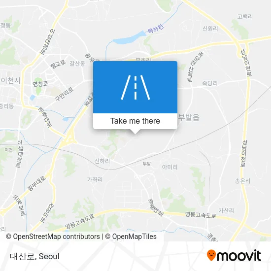 대산로 map