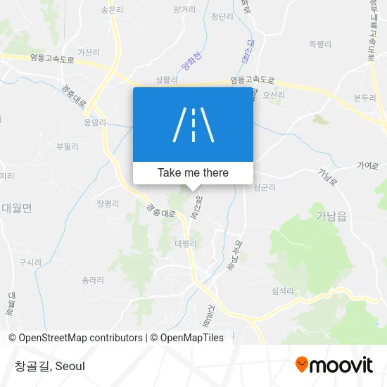 창골길 map