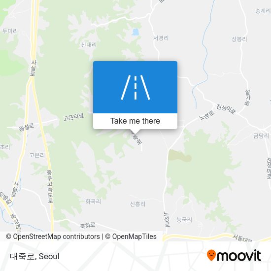 대죽로 map