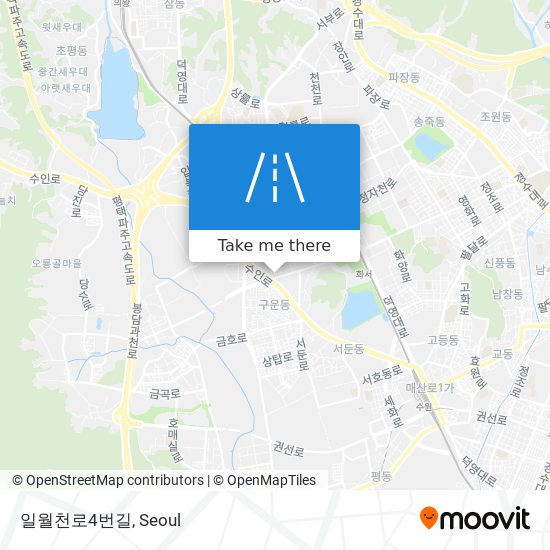 일월천로4번길 map