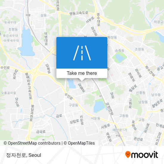 정자천로 map