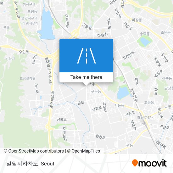 일월지하차도 map