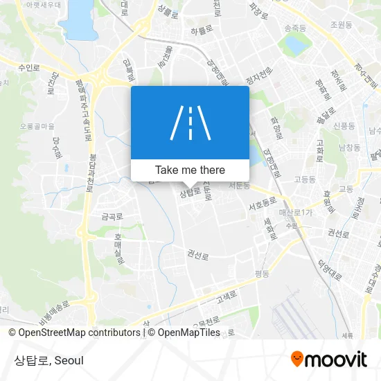 상탑로 map