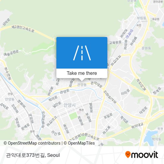 관악대로373번길 map