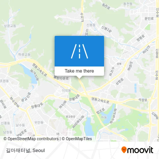 길마재터널 map