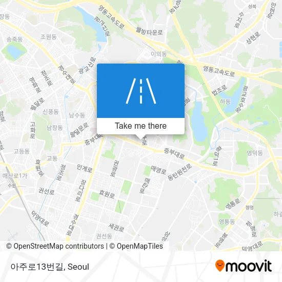 아주로13번길 map