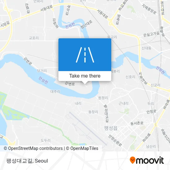 팽성대교길 map