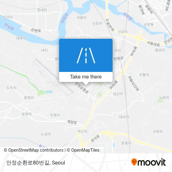 안정순환로80번길 map