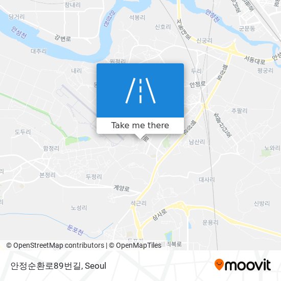 안정순환로89번길 map