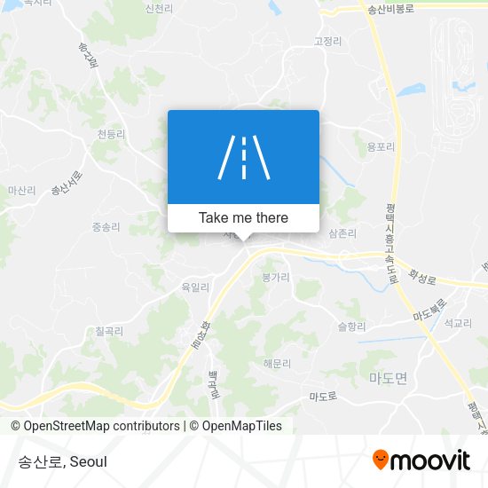 송산로 map