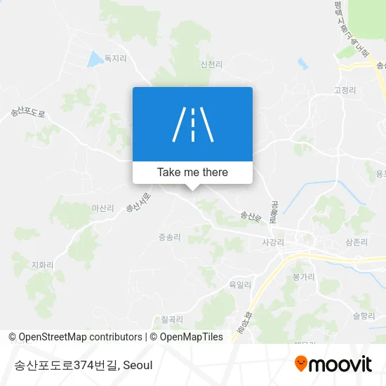 송산포도로374번길 map