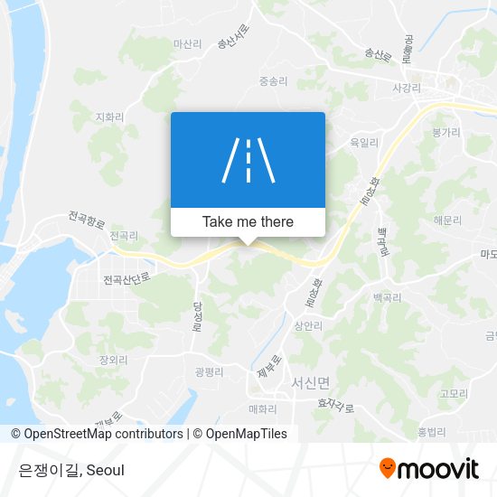 은쟁이길 map