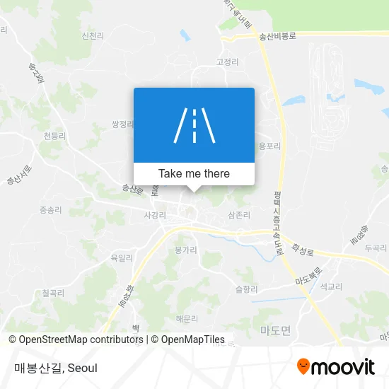 매봉산길 map