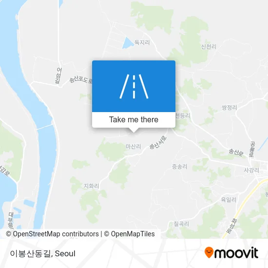 이봉산동길 map