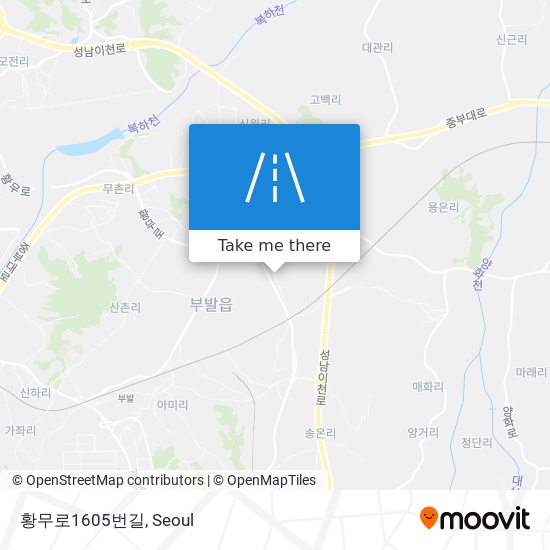 황무로1605번길 map