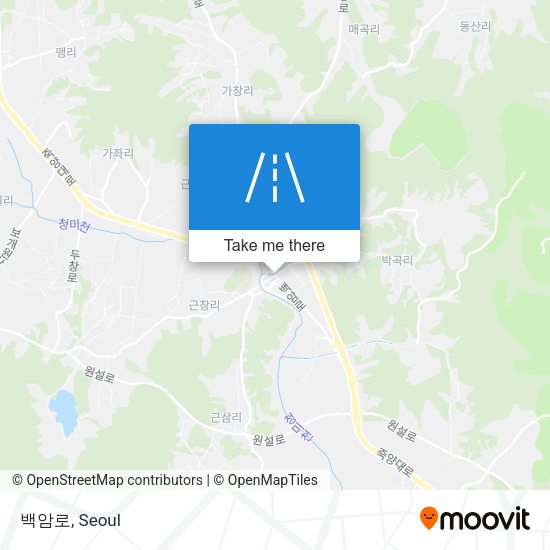 백암로 map