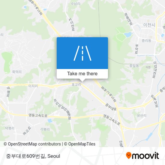 중부대로609번길 map