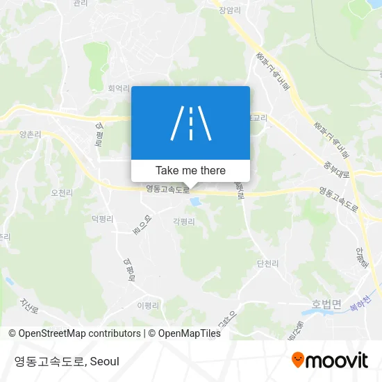 영동고속도로 map