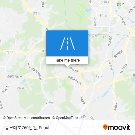 중부대로760번길 map