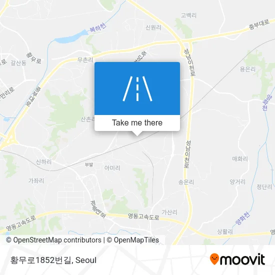 황무로1852번길 map