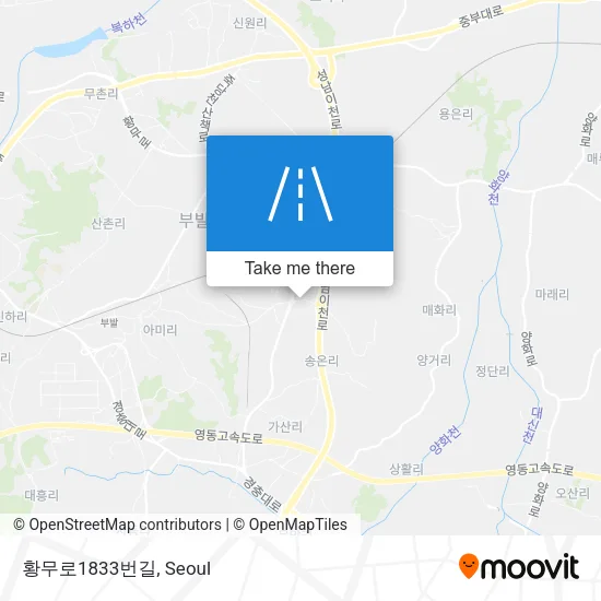 황무로1833번길 map