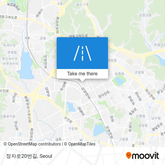 정자로20번길 map