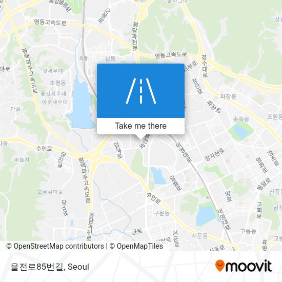 율전로85번길 map