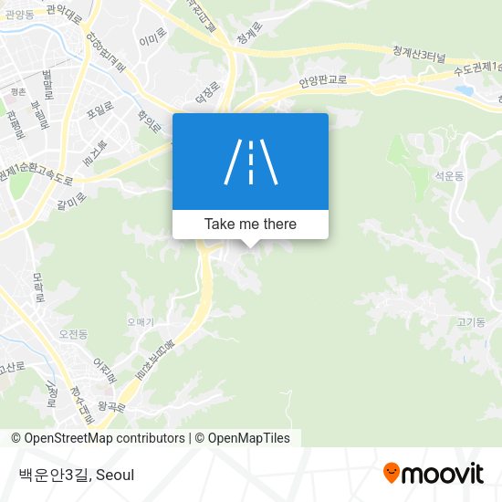 백운안3길 map