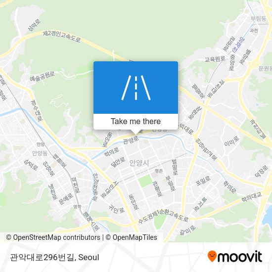 관악대로296번길 map